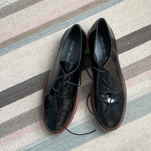 Stuart Weitzman Shoes Metro Lace Up Oxford Brogues Flats Regular - Never Worn
